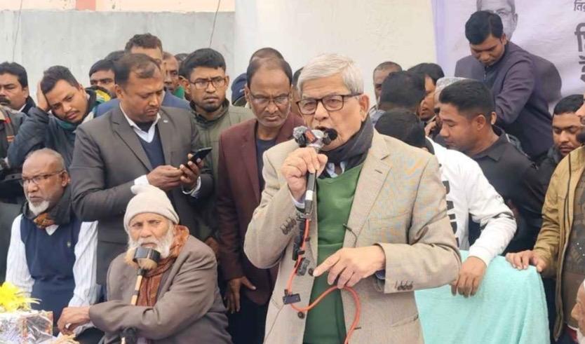 মানুষের কল্যাণ ও শান্তি প্রতিষ্ঠায় বিএনপি রাজনীতি করে: ঠাকুরগাঁওয়ে মির্জা ফখরুল